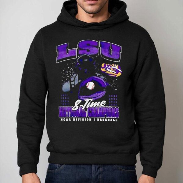 Lsu Tigers 8-time National Champions Ncaa Division I Baseball Shirt