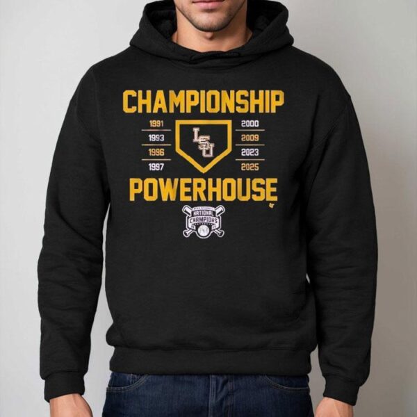 Lsu Tigers National Champions Championship Powerhouse 2025 Shirt