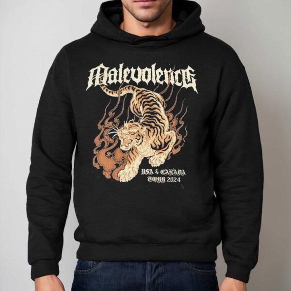 Malevolence Usa Canada Tour 2024 Tiger Shirt