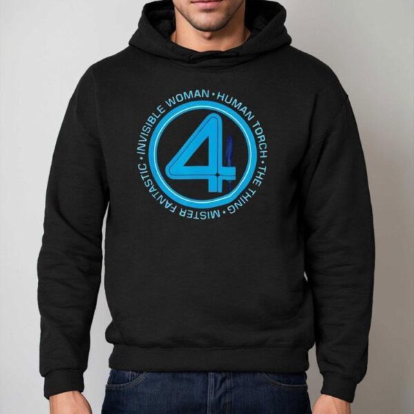 Marvel The Four First Steps Team Names 4 Logo Shirt