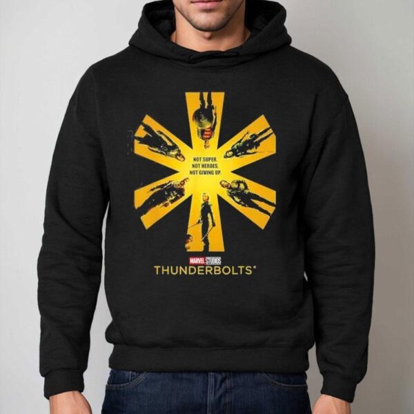 Marvel Thunderbolts Not Super Not Heroes Not Giving Up Shirt