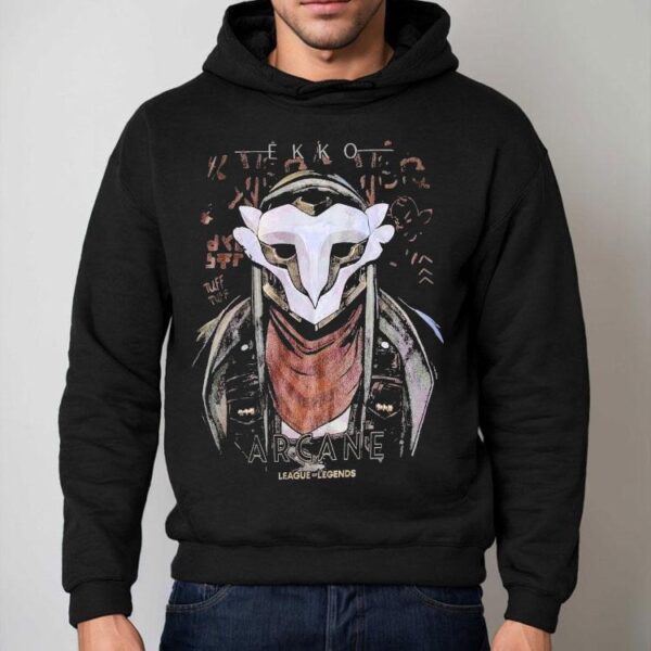 Masked Ekko Bust League Of Legends Arcane Shirt
