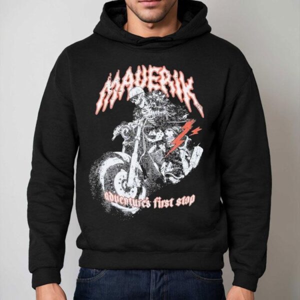 Maverik Adventure’s First Stop Rebel Rider Motor Skeleton Shirt
