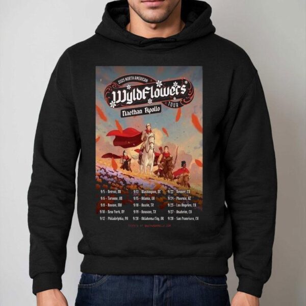 Naethan Apollo Wyldflowers 2025 Tour Dates Shirt