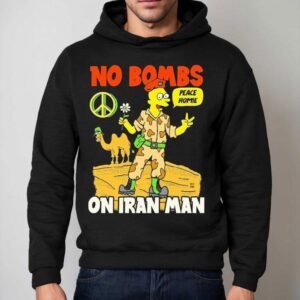No Bombs On Iran Man Peace Homie Hoodie
