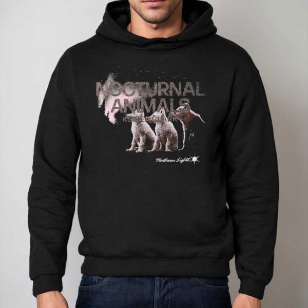 Nocturnal Animals Northern Lights Wolves Shirt