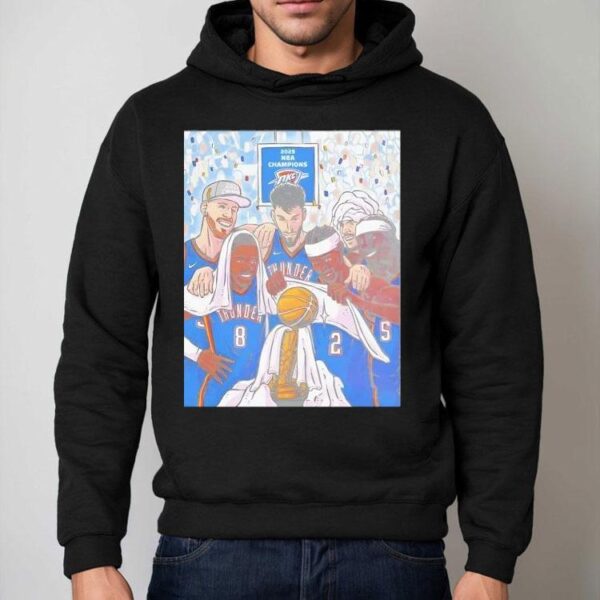 Oklahoma City Basketball 2025 Champions Team Chibi Shirt