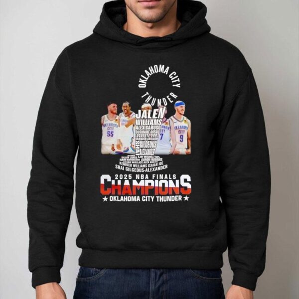 Oklahoma City Thunder 2025 Nba Finals Champions Roster Shirt