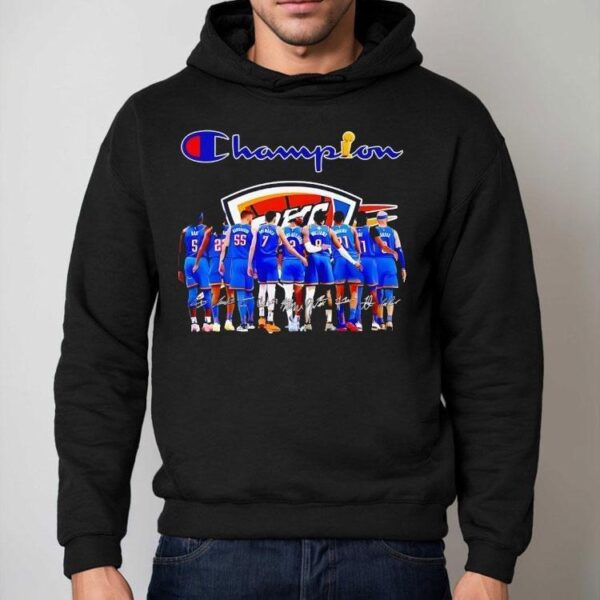 Oklahoma City Thunder All Team Champion Signatures Shirt