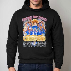 Oklahoma City Thunder Nba Final Champions Signatures Hoodie