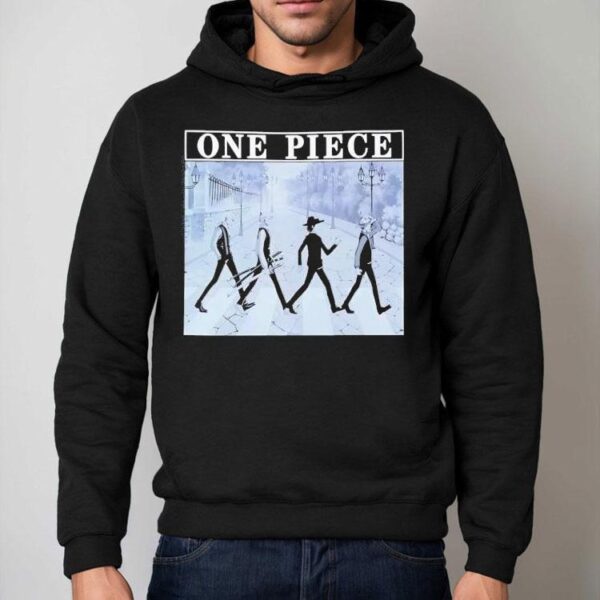 One Piece Characters Walking Across Shirt