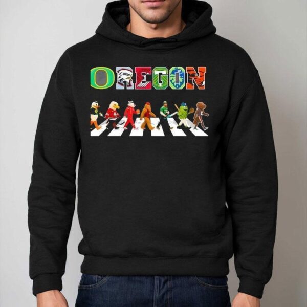 Oregon Sports Team Mascot Abbey Road Shirt