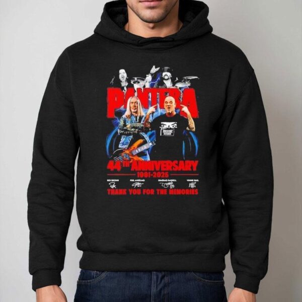 Pantera 44th Anniversary Thank You For The Memories Signatures Shirt