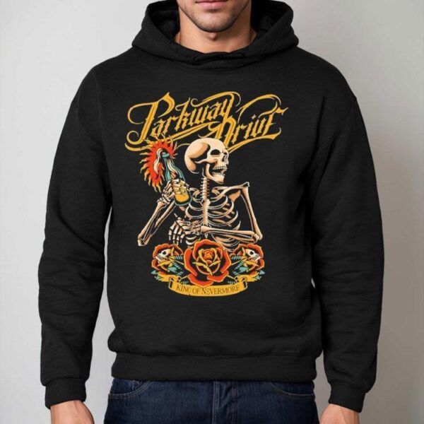 Parkway Drive King Of Nevermore Molotov Skeleton Shirt