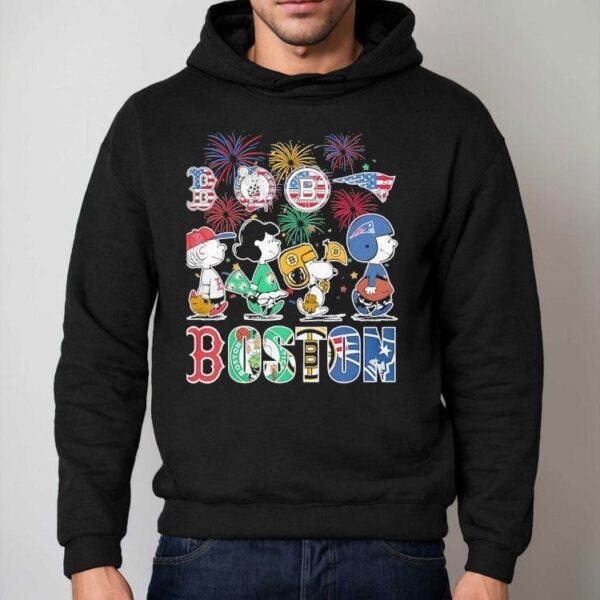 Peanut Snoopy And Friends Boston Team Happy Of 4th June Shirt