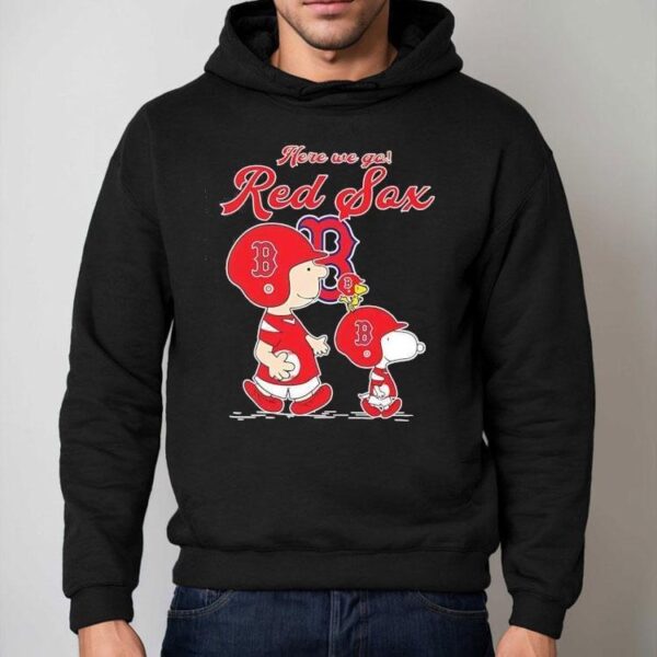 Peanuts Here We Go Boston Red Sox Shirt