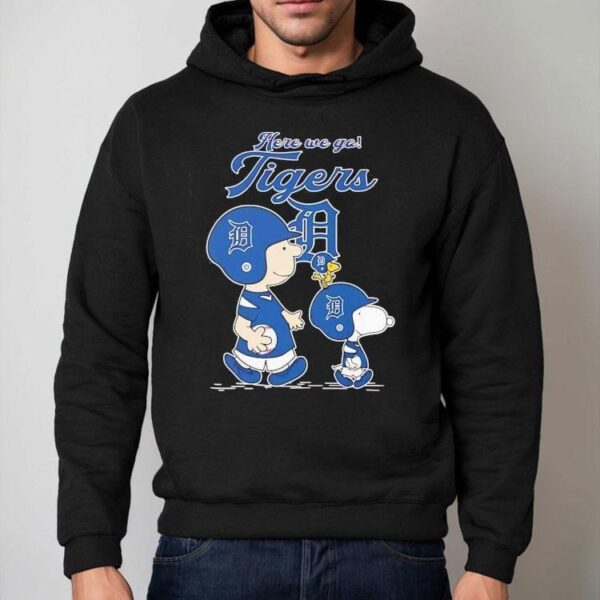 Peanuts Here We Go Detroit Tigers Shirt