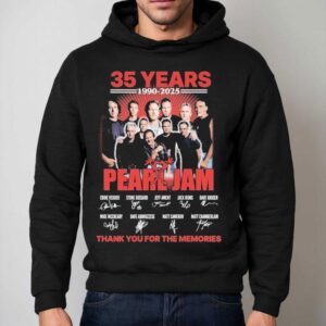 Pearl Jam Years Thank You For The Memories Signatures Hoodie