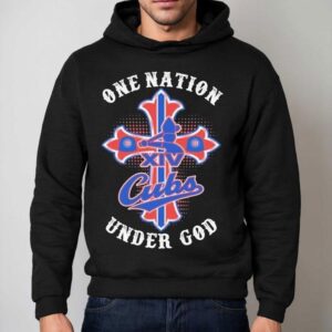 Pope Leo Xiv Chicago Cubs One Nation Under God Hoodie