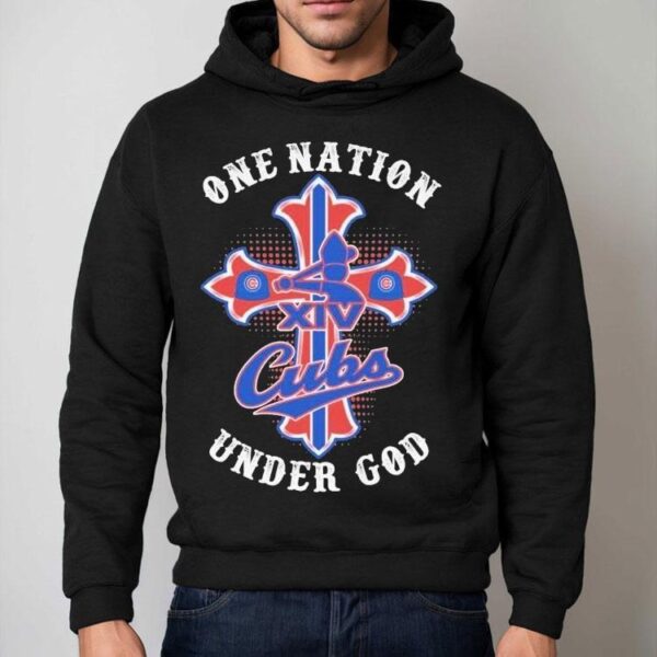 Pope Leo Xiv Chicago Cubs One Nation Under God Shirt