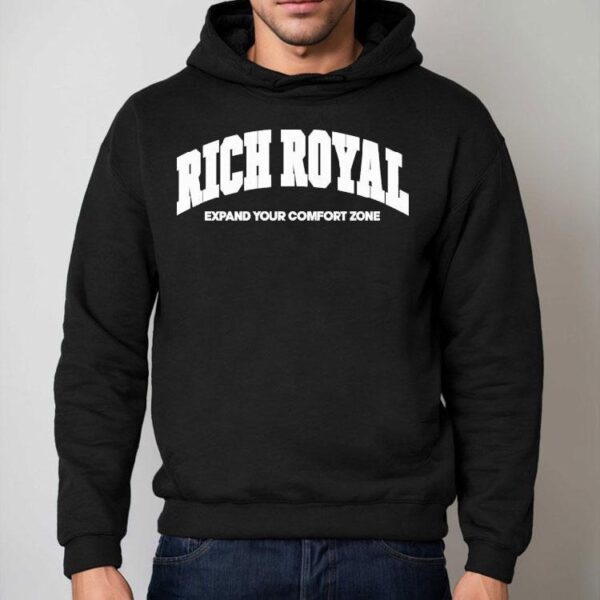 Rich Royal Expand Your Comfort Zone Varsity Slogan Shirt