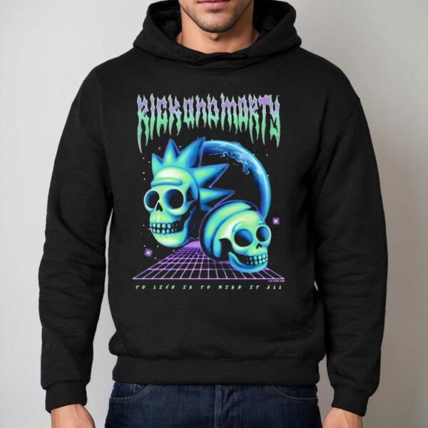 Rick And Morty Risk It All Skulls Shirt