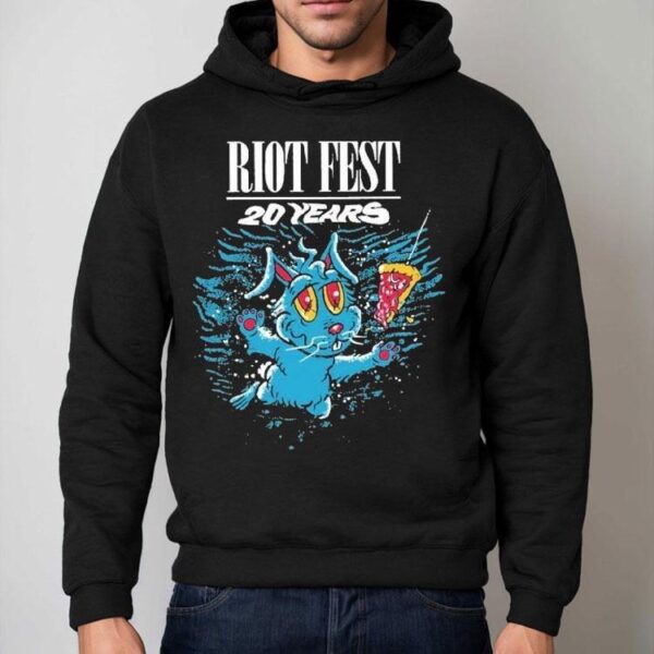 Riot Fest 20 Years Swimming Bunny Shirt