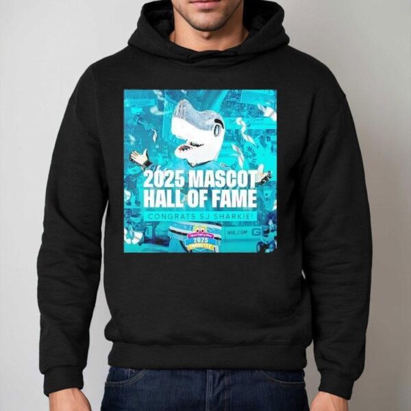 San Jose Sharks Mascot Hall Of Fame Congrats Sj Sharkie 2025 Shirt