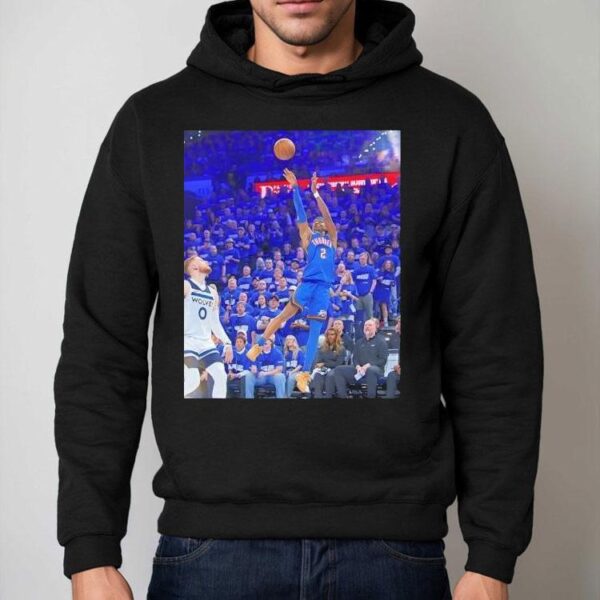 Shai Gilgeous-alexander Oklahoma City Thunder Game Frames Shirt