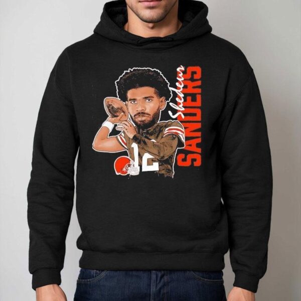 Shedeur Sanders Cleveland Browns Football Caricature Shirt