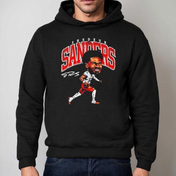 Shedeur Sanders Cleveland Browns Nfl Football Cartoon Shirt