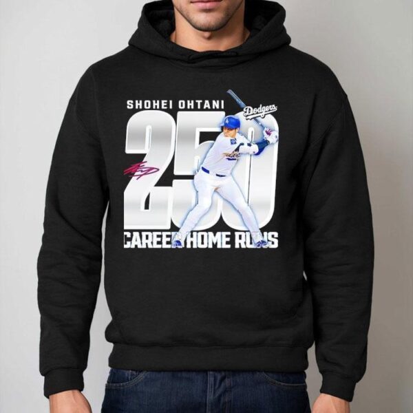 Shohei Ohtani Los Angeles Dodgers 250 Career Home Runs Signature Shirt