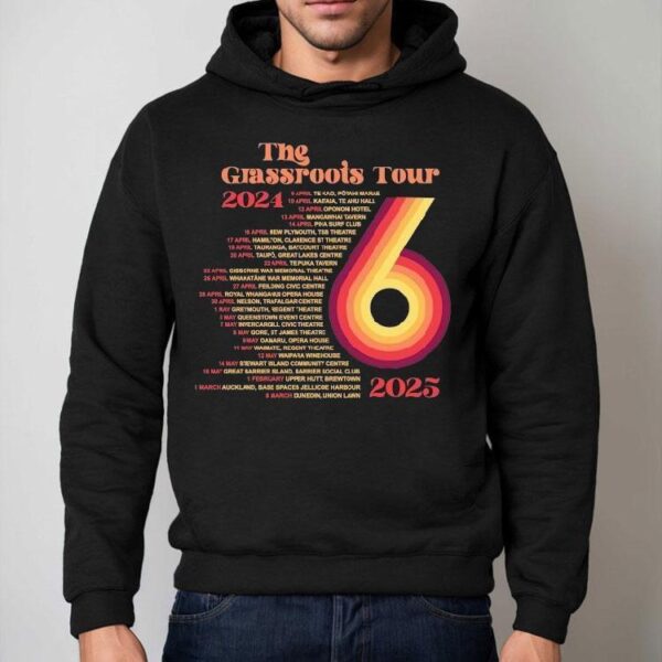 Six60 The Grassroots World Tour 2024 2025 Dates Shirt
