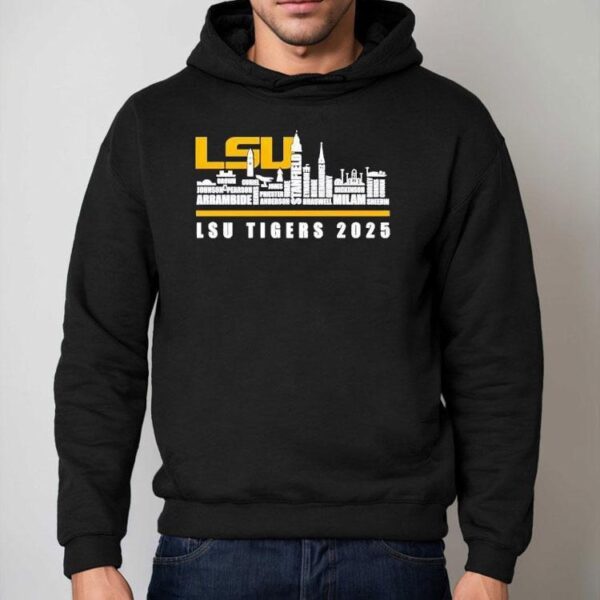 Skyline Name Lsu Tigers 2025 Shirt