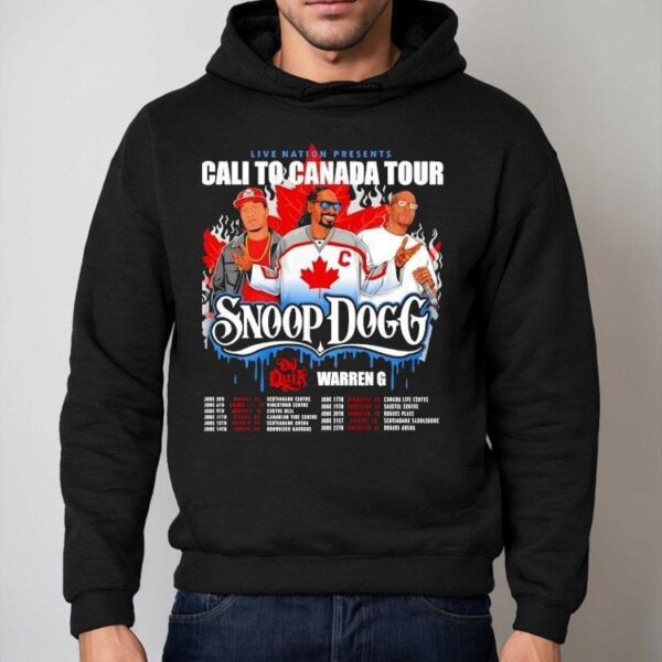 Snoop Dogg Cali To Canada Tour 2025 Shirt