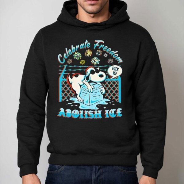 Snoopy Celebrate Freedom Abolish Ice Shirt