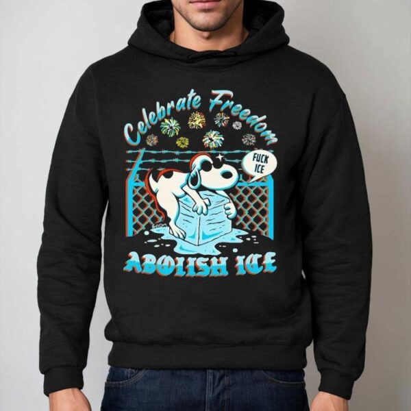 Snoopy Celebrate Freedom Fuck Ice Abolish Ice Shirt