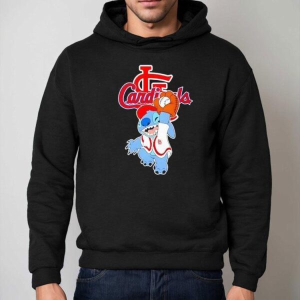 Stitch Play Baseball St Louis Cardinals Shirt