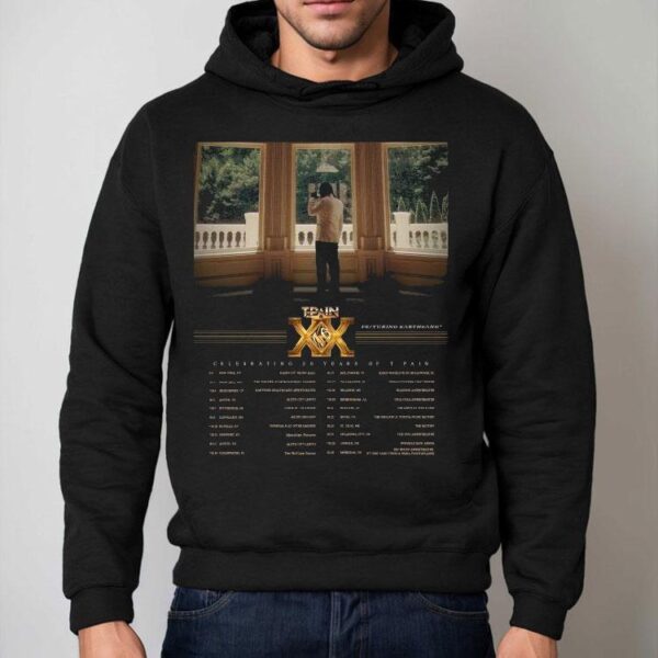 T-pain Xx Celebrating 20 Years Of T-pain Music Show At White Oak Music Hall On October 21 2025 Tour Dates Shirt