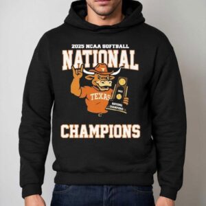 Texas Longhorns Ncaa National Women S College World Series Champions Mascot Hug Trophy Hoodie