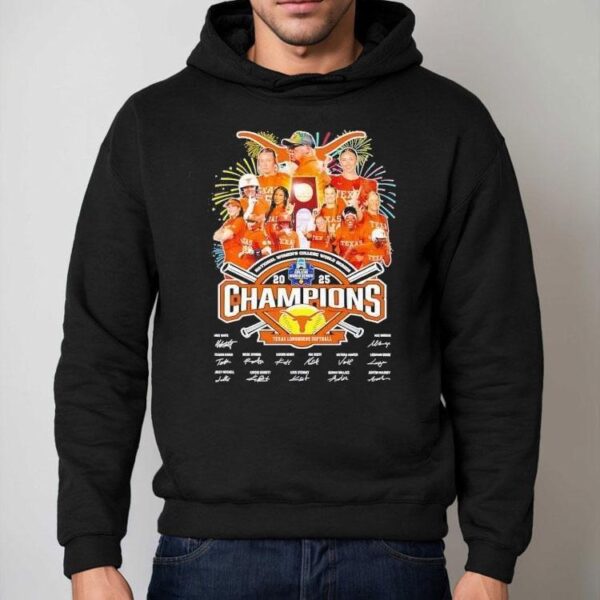 Texas Longhorns National Women’s College World Series Champions 2025 Signatures Shirt