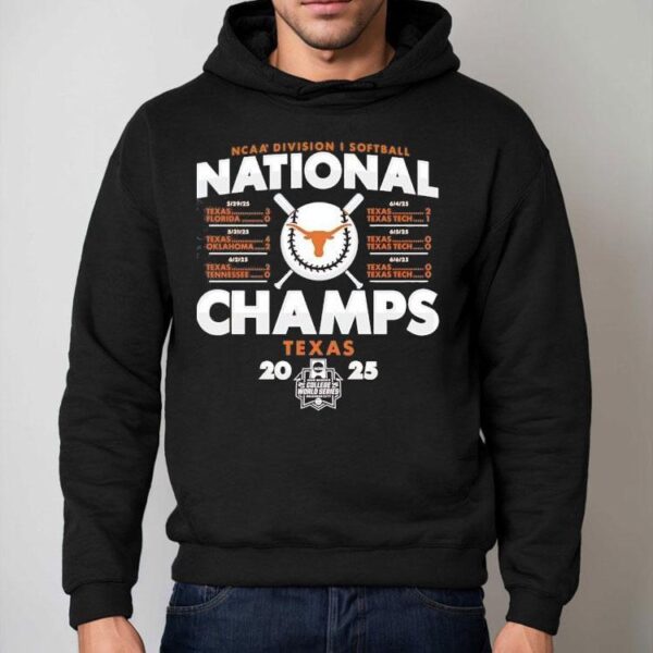 Texas Longhorns Ncaa Division I Softball National Champs 2025 Shirt