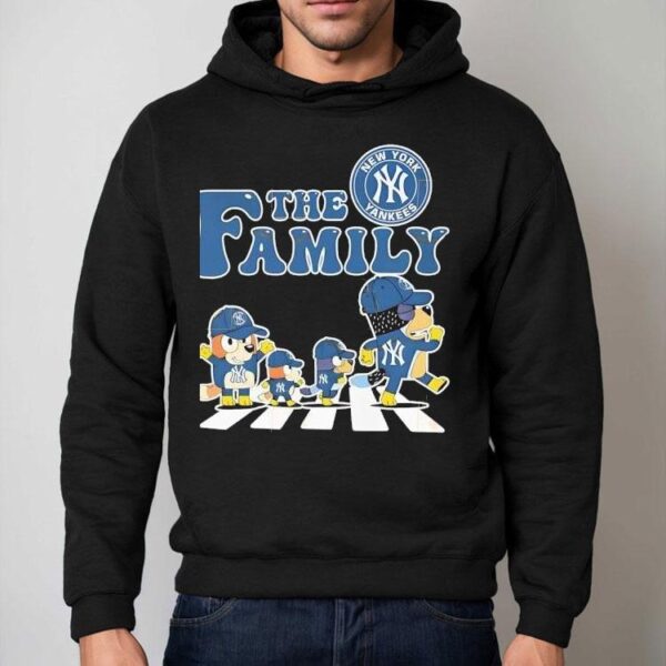 The Family Bluey New York Yankees Abbey Road Shirt
