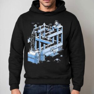 The Legend Of Zelda Style Of Escher S Waterfall Hoodie