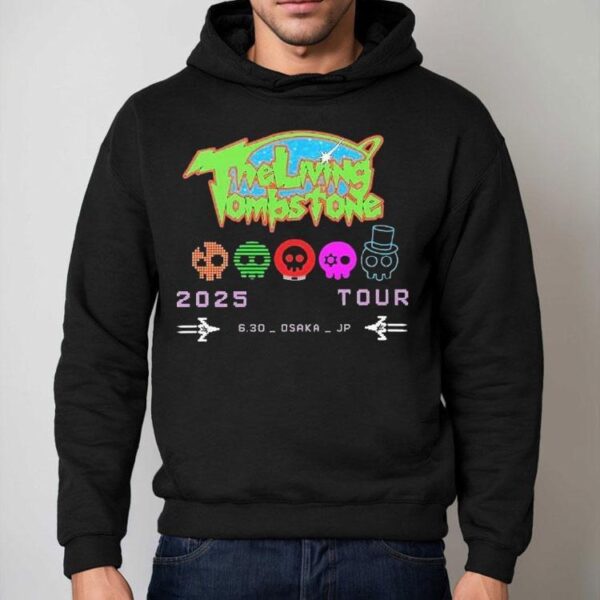 The Living Tombstone World Tour June 30 2025 At Osaka Japan Logo Shirt