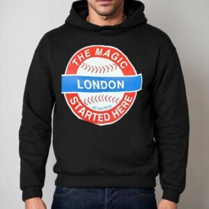 The Magic Started Here London Logo Baseball Hoodie