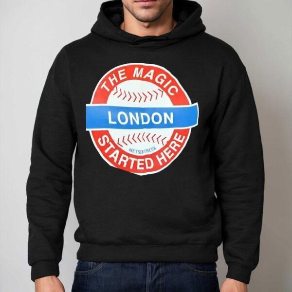 The Magic Started Here London Logo Baseball Shirt