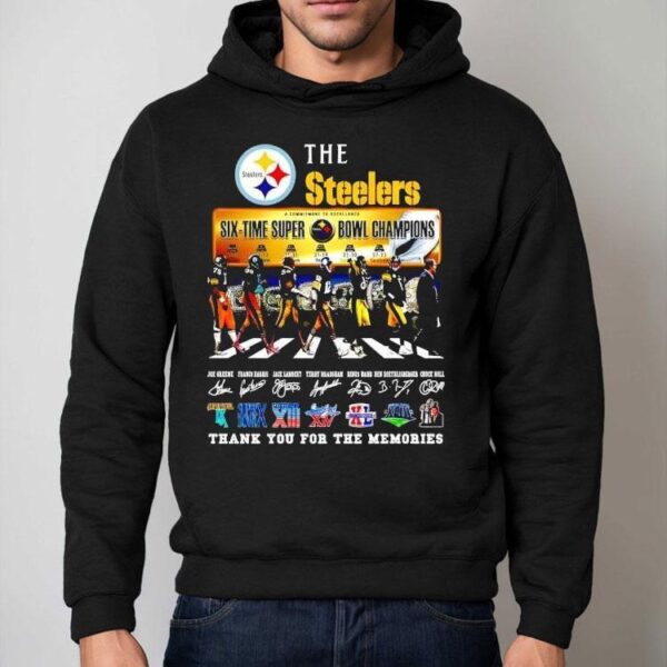 The Pittsburgh Slers Six Time Super Bowl Champions Thank You For The Memories Shirt