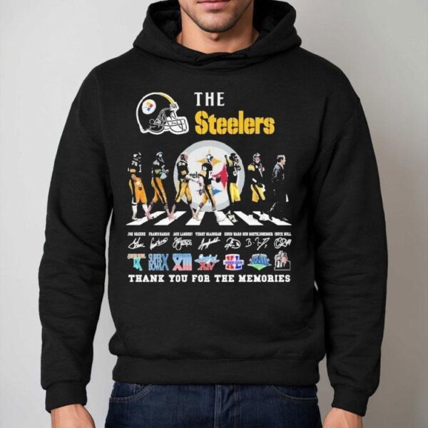 The Pittsburgh Slers Thank You For The Memories Road Abbey Signatures Shirt
