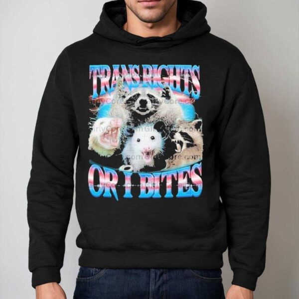 Trans Rights Or I Bites Raccoon Opossum Pride Month Shirt